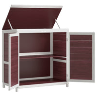 Thumbnail for 2-tlg. Geräteschuppen-Set Mokka Massivholz Kiefer