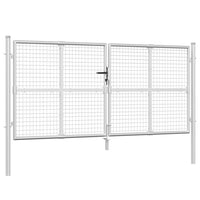 Thumbnail for Mesh-Gartentor Silbern 300x175 cm Verzinkter Stahl