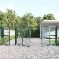 Thumbnail for Mesh-Gartentor Grün 400x175 cm Verzinkter Stahl