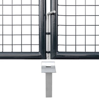Thumbnail for Mesh-Gartentor Anthrazit 350x175 cm Verzinkter Stahl