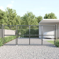 Thumbnail for Mesh-Gartentor Anthrazit 350x175 cm Verzinkter Stahl