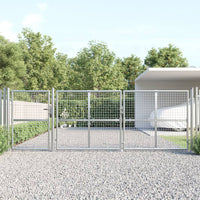 Thumbnail for Mesh-Gartentor Silbern 400x175 cm Verzinkter Stahl