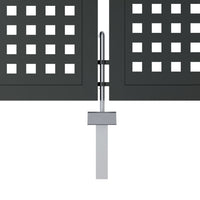 Thumbnail for Gartentor Anthrazit 300x125 cm Stahl