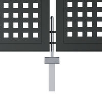 Thumbnail for Gartentor Anthrazit 400x175 cm Stahl