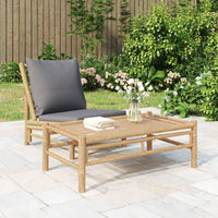 Thumbnail for Garten-Couchtisch 100x55x33 cm Bambus