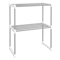 Thumbnail for Mikrowellenregal Weiß 51x27x63 cm Aluminium