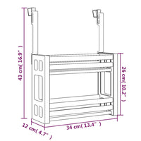 Thumbnail for Unterschrank-Organizer 34x12x26 cm Aluminium