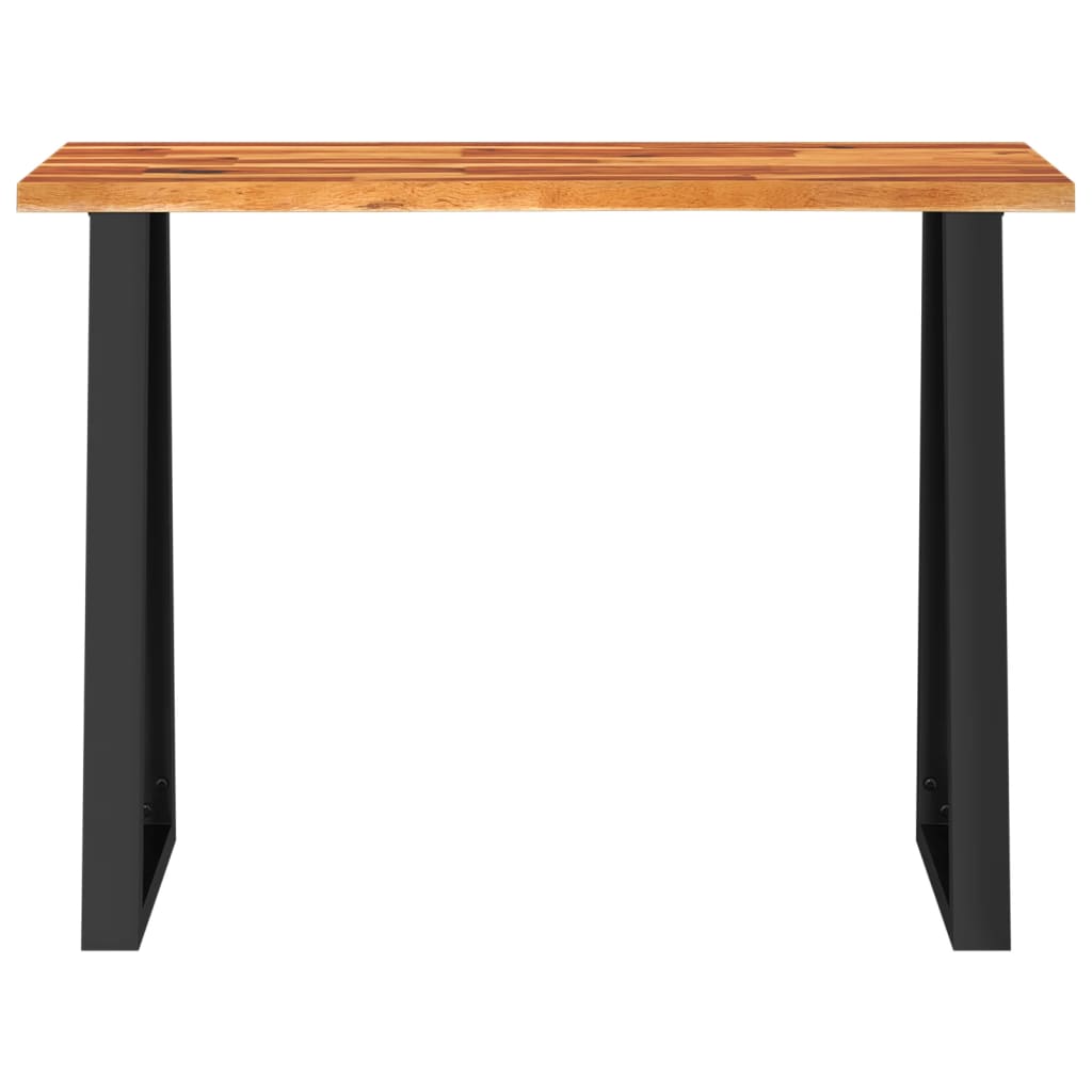 Konsolentisch Baumkante 110x35x80 cm Massivholz Akazie