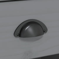 Thumbnail for Konsolentisch BODO Grau 90x34,5x73 cm Massivholz Kiefer