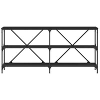 Thumbnail for Konsolentisch Schwarz 160x30x75 cm Holzwerkstoff und Eisen