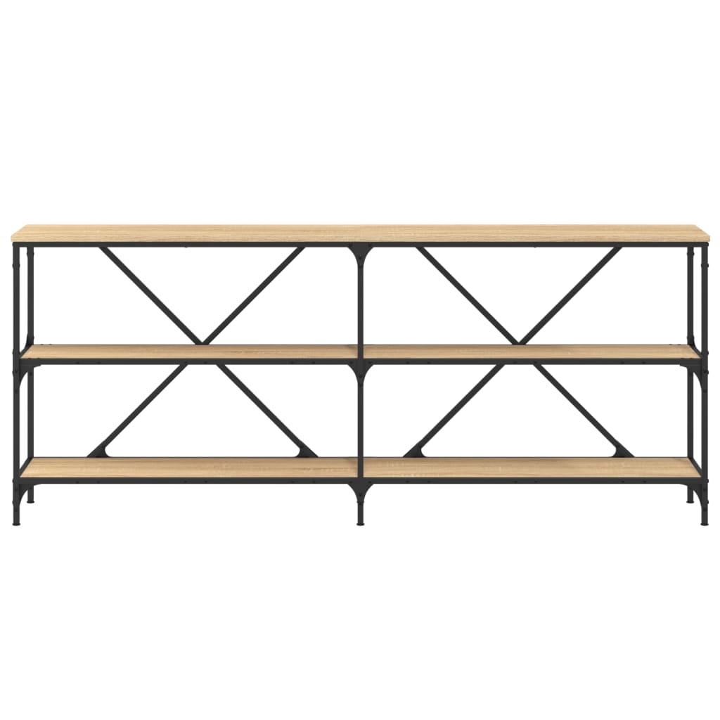 Konsolentisch Sonoma-Eiche 180x30x75 cm Holzwerkstoff und Eisen