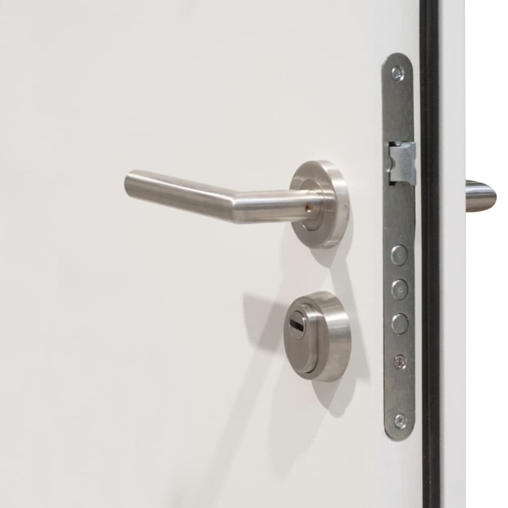 Haustür Weiß 100x200 cm Aluminium