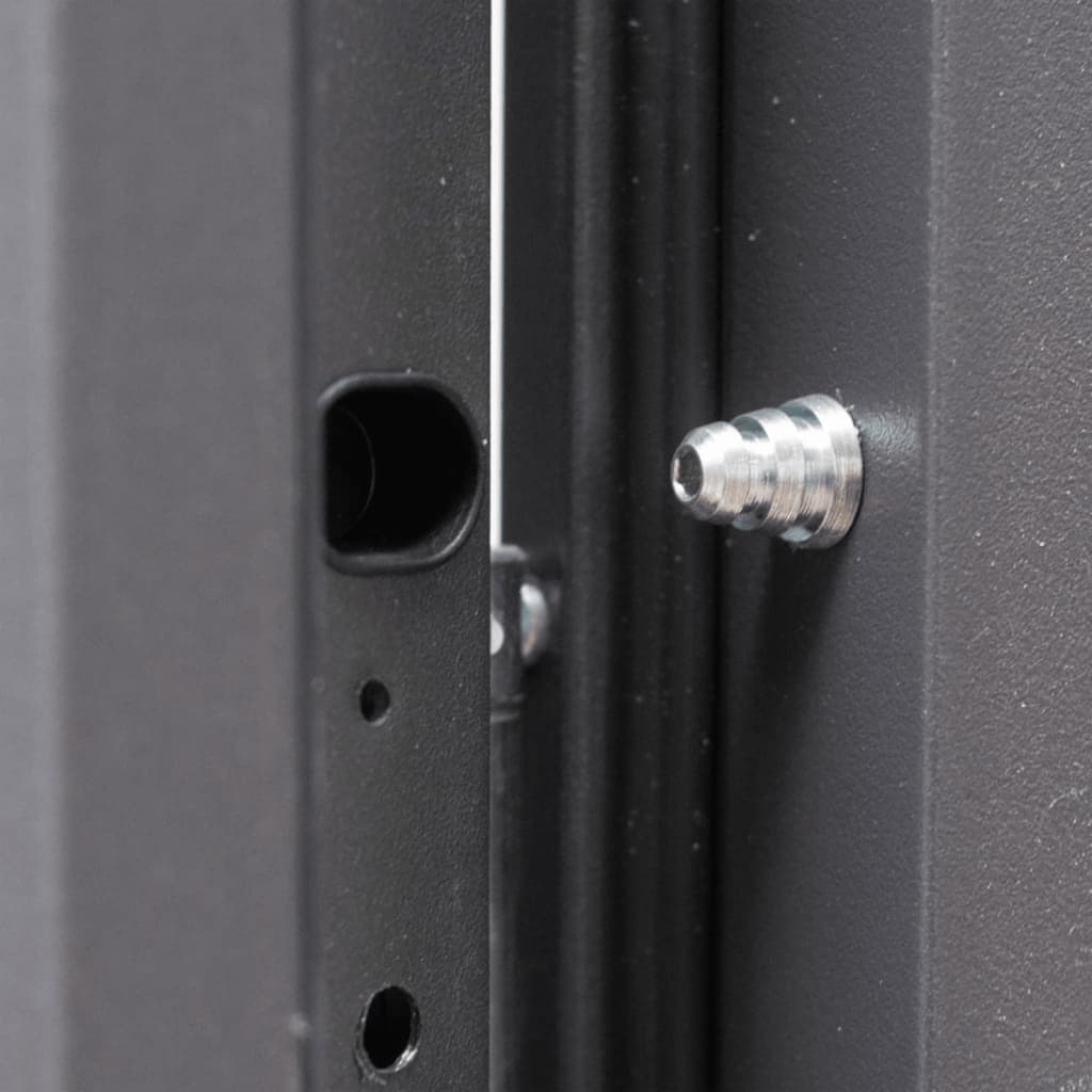 Haustür Anthrazit 100x200 cm Aluminium