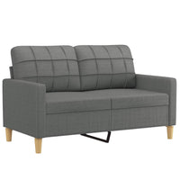 Thumbnail for 2-Sitzer-Sofa Dunkelgrau 120 cm Stoff