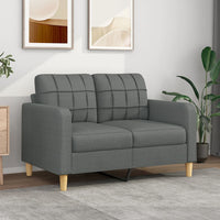 Thumbnail for 2-Sitzer-Sofa Dunkelgrau 120 cm Stoff