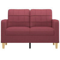 Thumbnail for 2-Sitzer-Sofa Weinrot 120 cm Stoff