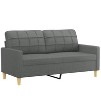 Thumbnail for 2-Sitzer-Sofa Dunkelgrau 140 cm Stoff