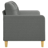 Thumbnail for 2-Sitzer-Sofa Dunkelgrau 140 cm Stoff
