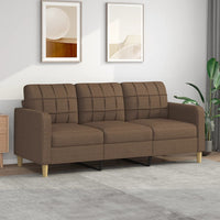Thumbnail for 3-Sitzer-Sofa Braun 180 cm Stoff