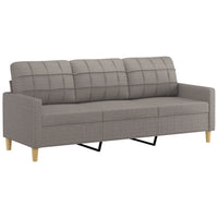Thumbnail for 3-Sitzer-Sofa Taupe 180 cm Stoff