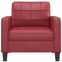 Thumbnail for Sessel Weinrot 60 cm Kunstleder
