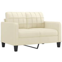 Thumbnail for 2-Sitzer-Sofa Creme 120 cm Kunstleder