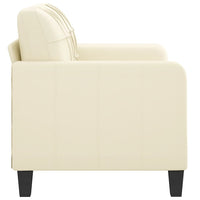 Thumbnail for 2-Sitzer-Sofa Creme 120 cm Kunstleder