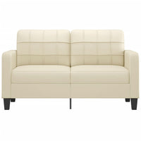 Thumbnail for 2-Sitzer-Sofa Creme 140 cm Kunstleder