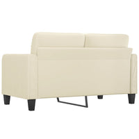 Thumbnail for 2-Sitzer-Sofa Creme 140 cm Kunstleder