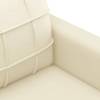Thumbnail for 2-Sitzer-Sofa Creme 140 cm Kunstleder