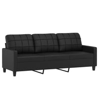 Thumbnail for 3-Sitzer-Sofa Schwarz 180 cm Kunstleder