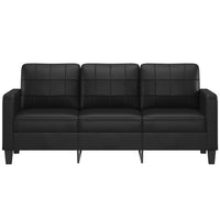 Thumbnail for 3-Sitzer-Sofa Schwarz 180 cm Kunstleder
