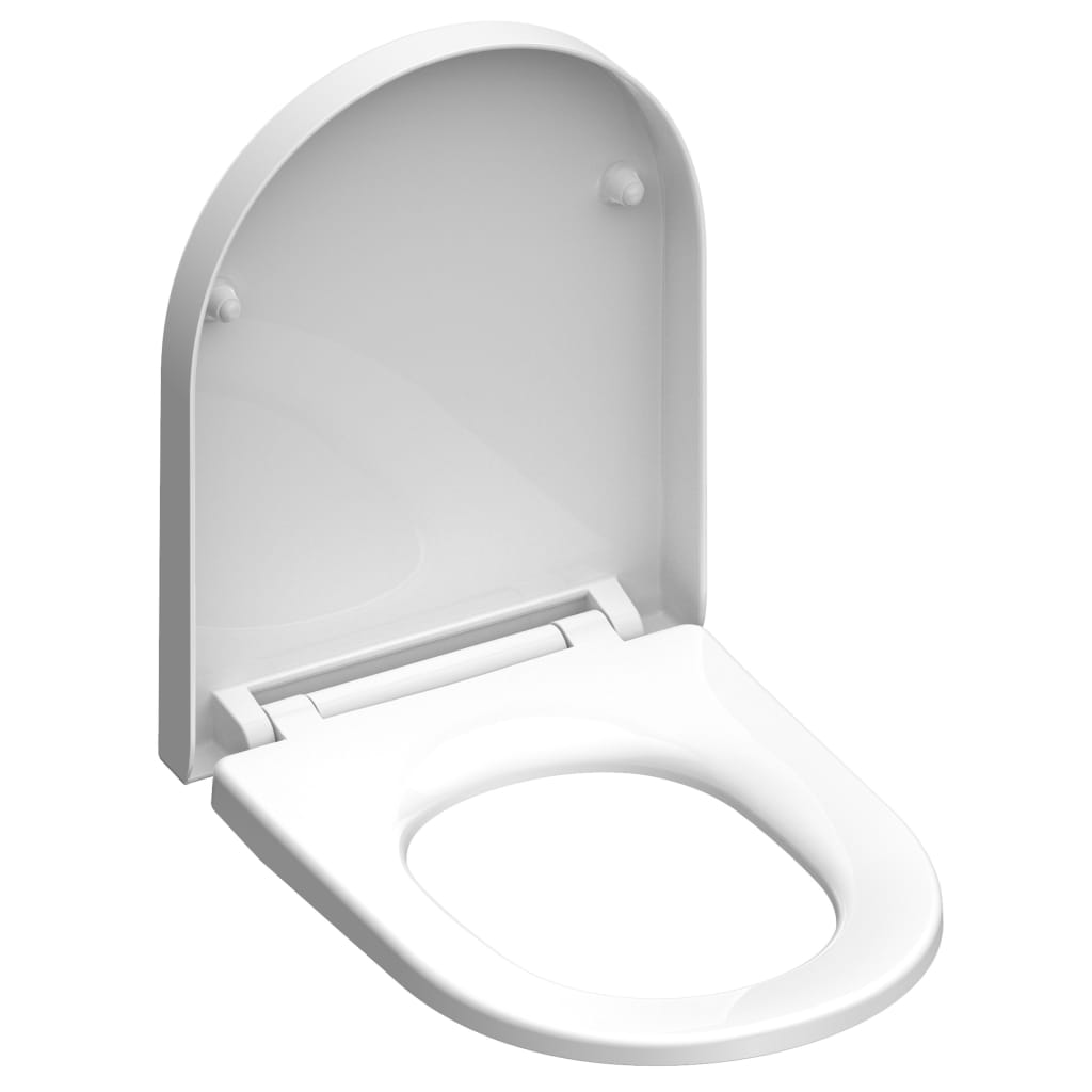 SCHÜTTE Toilettensitz WHITE Duroplast D-Form