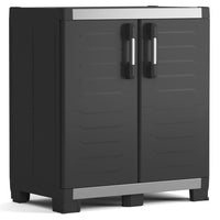 Thumbnail for Keter Niedriger Lagerschrank Garage XL Schwarz und Silbern 99 cm