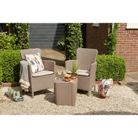 Thumbnail for Keter 3-tlg. Garten-Sitzgruppe Iowa Cappuccino-Braun 224383