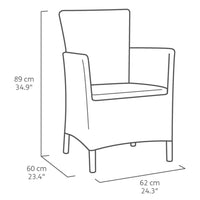 Thumbnail for Keter 3-tlg. Garten-Sitzgruppe Iowa Cappuccino-Braun 224383