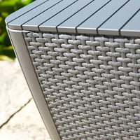 Thumbnail for Keter Garten-Beistelltisch Luzon Rattan-Optik Flach Cappuccino-Braun