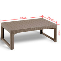 Thumbnail for Keter Gartentisch Lyon Cappuccino-Braun