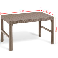 Thumbnail for Keter Gartentisch Lyon Cappuccino-Braun