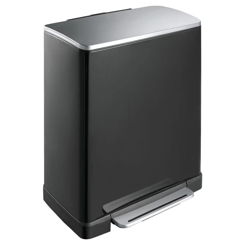 EKO Tretmülleimer E-Cube 50 L Mattschwarz