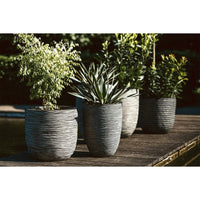Thumbnail for Capi Blumentopf Nature Rib 35x34 cm Anthrazit KOFZ932