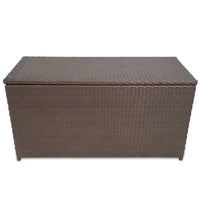 Thumbnail for Garten-Auflagenbox Braun 120x50x60 cm Poly Rattan