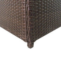 Thumbnail for Garten-Auflagenbox Braun 120x50x60 cm Poly Rattan