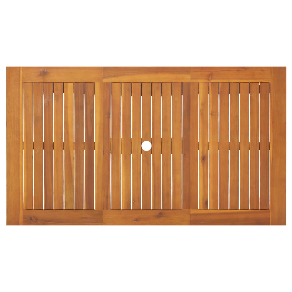 Gartentisch 140x80x74 cm Massivholz Akazie