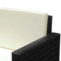 Thumbnail for 2-tlg. Garten-Lounge-Set mit Auflagen Poly Rattan Schwarz