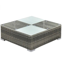 Thumbnail for 5-tlg. Garten-Lounge-Set mit Kissen Poly Rattan Grau