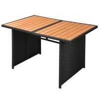Thumbnail for 10-tlg. Garten-Lounge-Set mit Auflagen Poly Rattan Schwarz