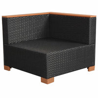 Thumbnail for Gartensofa Poly Rattan Schwarz