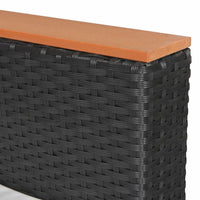 Thumbnail for Gartensofa Poly Rattan Schwarz