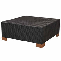 Thumbnail for 8-tlg. Garten-Lounge-Set mit Auflagen Poly Rattan Schwarz